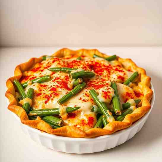 Hungarian Green Bean Casserole with Cheese - Rakott Zöldbab